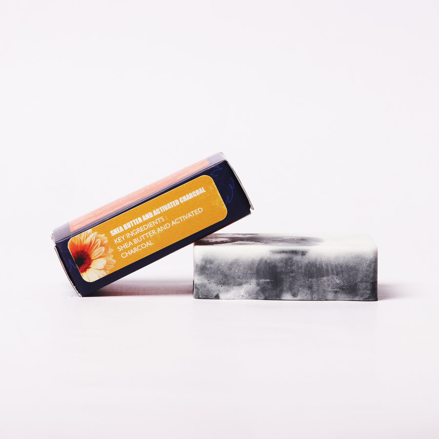Shea Butter Charcoal Soap Bar | Self Love Soaps