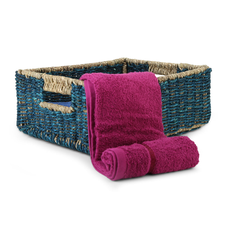 Handcrafted Towel Basket | Natural Fibe Towel Basket | Self Love Soaps